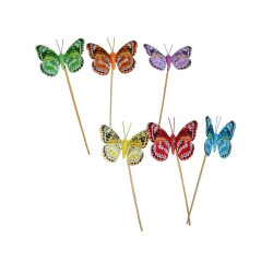 Pick mariposas brillantina