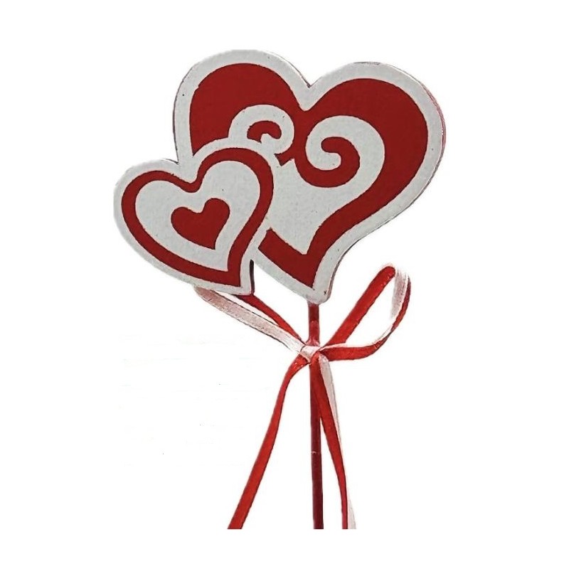 Pick corazones blanco