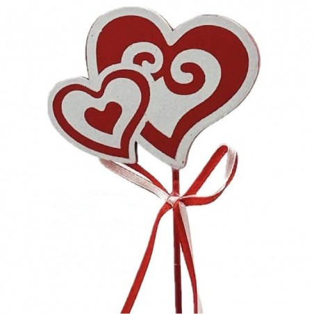 Pick corazones blanco