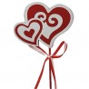 Pick corazones blanco
