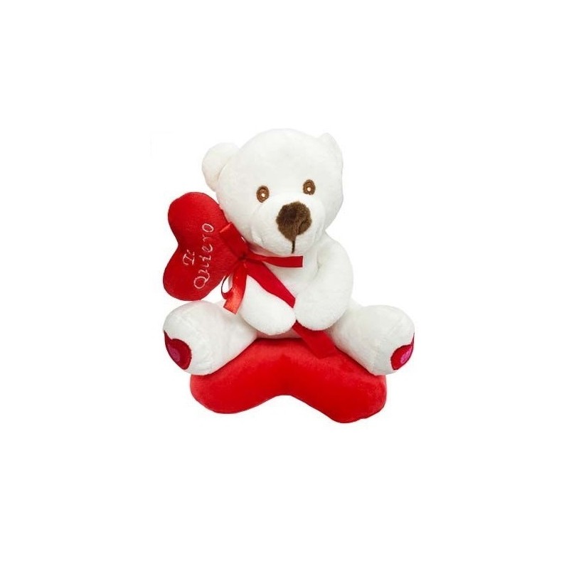 OSITO PELUCHE CORAZON COJIN