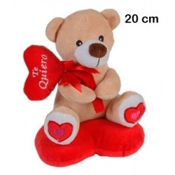 OSITO PELUCHE CORAZON COJIN