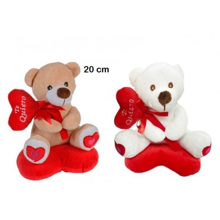 OSITO PELUCHE CORAZON COJIN