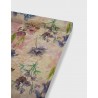 Rollo papel fibra flores