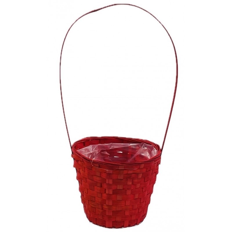 CESTA MIMBRE ROJA