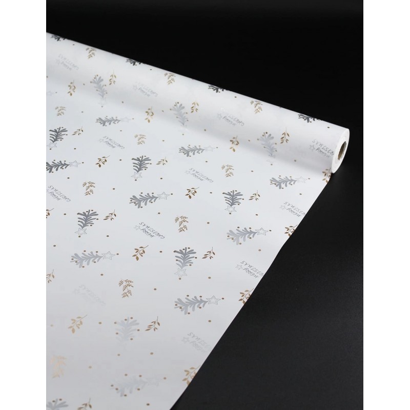 Rollo Celofán Opaco Merry Christmas