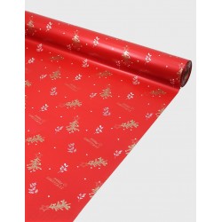 Rollo Celofán Opaco Merry Christmas
