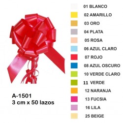 Lazos automáticos 3 cm largos