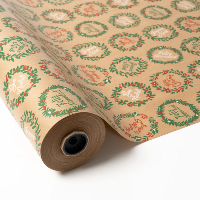 Papel navideño idiomas