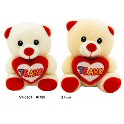 PELUCHE OSITO CORAZON TE AMO