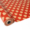 Papel kraft rojo corazones