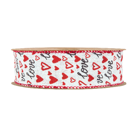 cinta poliester corazones love