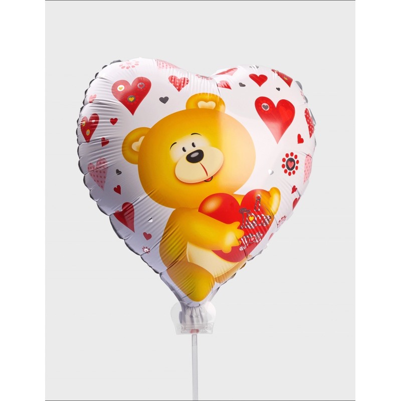 Globo corazón oso