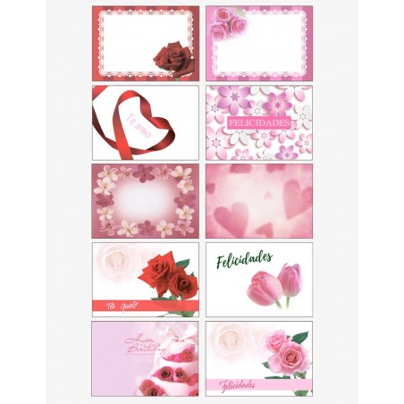 Tarjetas decorativas surtidas 6
