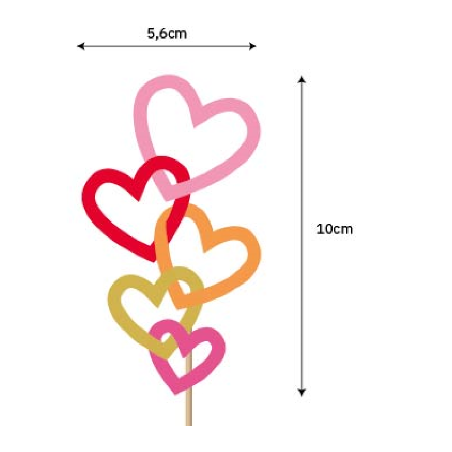 pick corazones colores