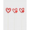 Pick corazón madera surtido