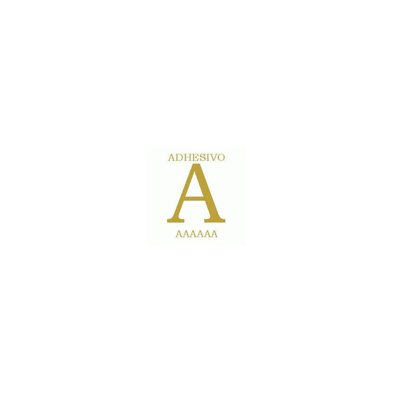 Letras adhesivas corona abecedario
