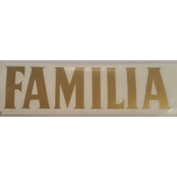 Letras adhesivas corona familia