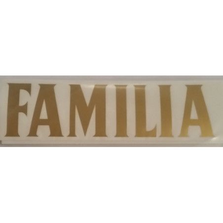 Letras adhesiva corona familia