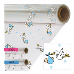 celofán transparente cigüeña